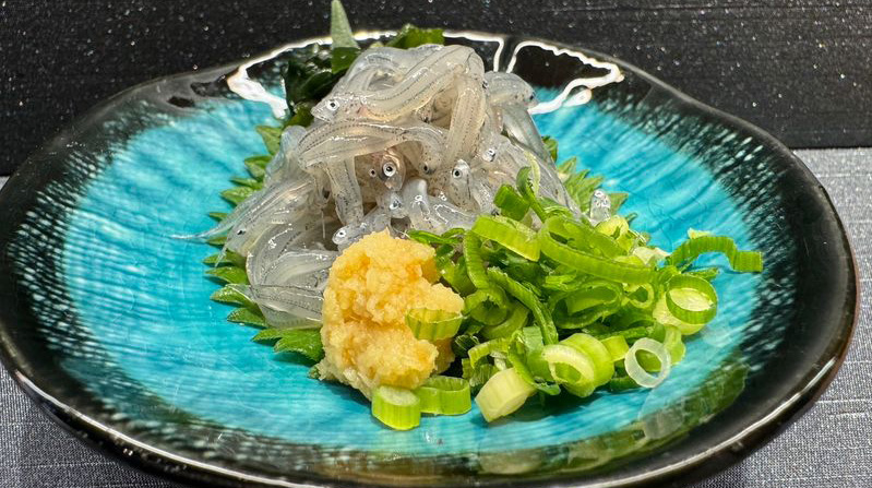 佐賀産素魚(しろうお)の踊り食い