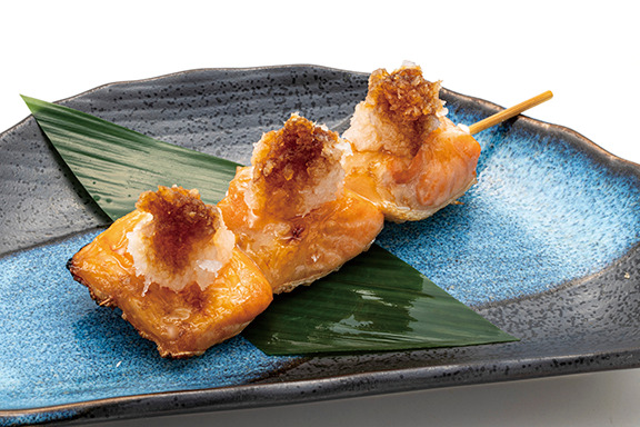 サーモンハラス串焼き