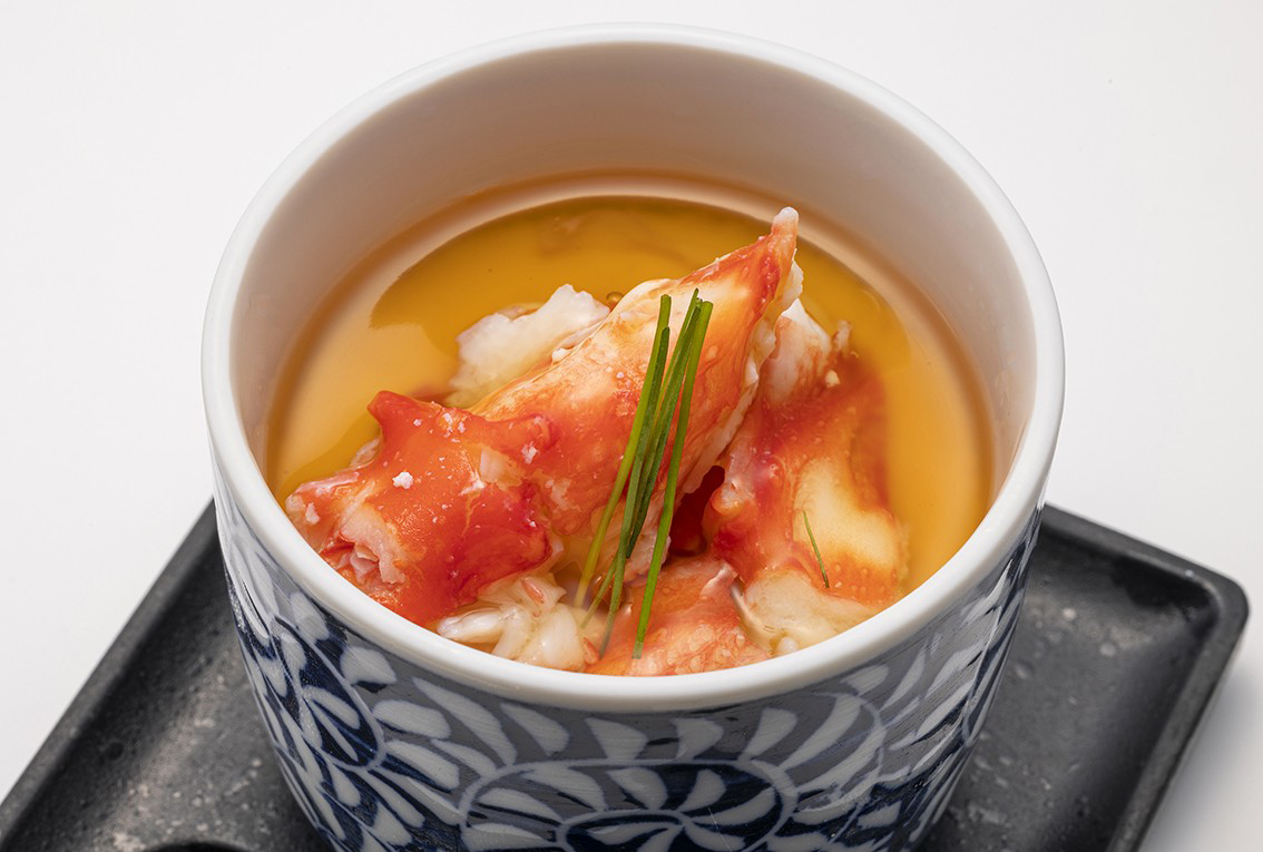 たらば蟹茶碗蒸し