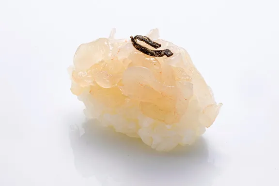富山産白えび昆布〆